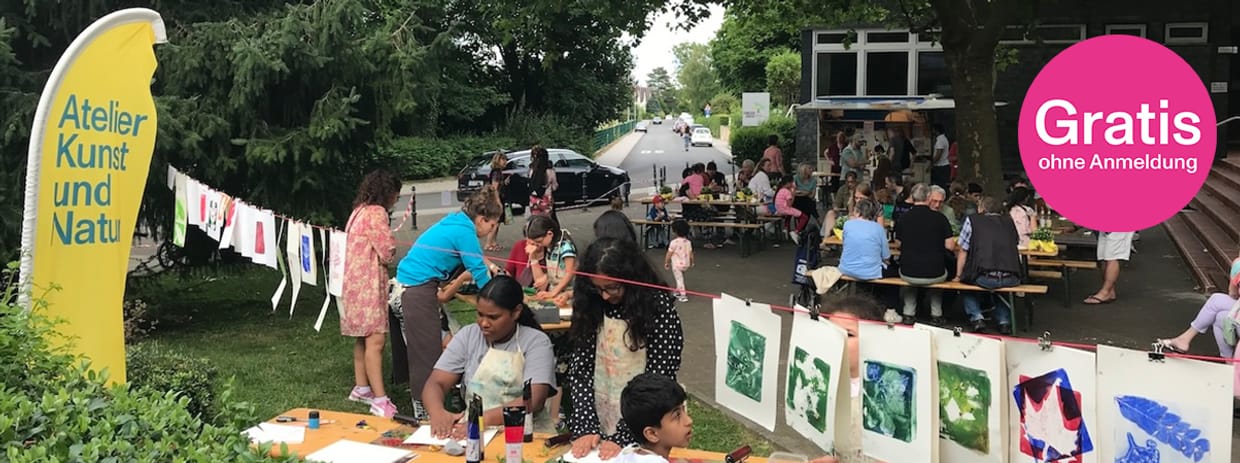 Freiluft-Atelier - bei Festen und im Stadtteil
