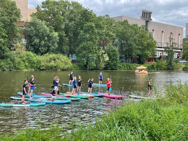 Land in Sicht!-Mit dem Stand-Up-Paddle auf der Saar