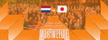 Oranje op Megascherm bij WestWeelde: Nederland - Japan