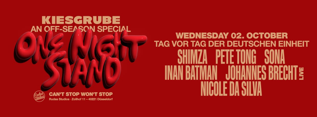 KIESGRUBE OFF SEASON SPECIAL w/ SHIMZA, PETE TONG, SONA, INAN, JOHANNES BRECHT LIVE & NICOLE DA SILVA 