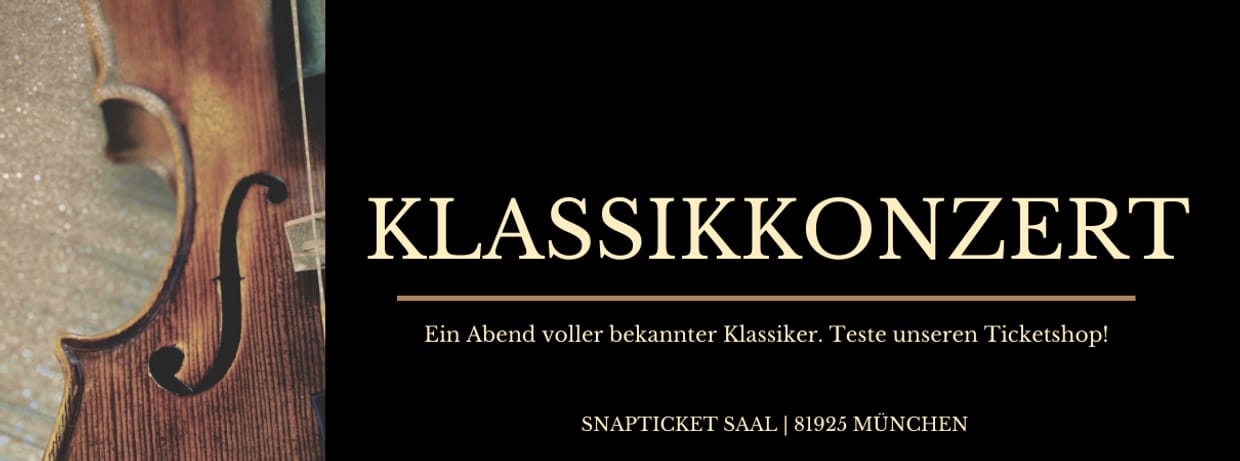 Mustershop: "Klassikkonzert mit Saalplan"