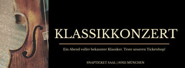 Mustershop: "Klassikkonzert mit Saalplan"