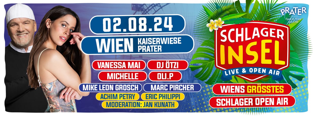 ABGESAGT - Schlagerinsel Wien - live & Open Air!