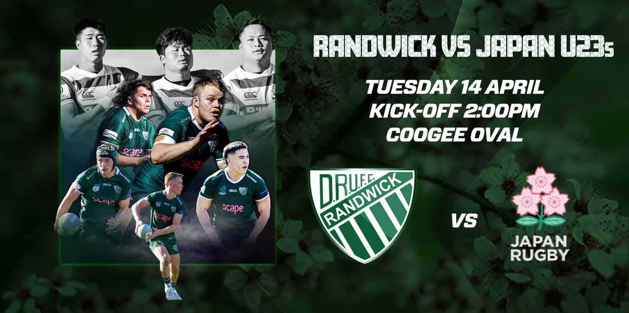 Randwick vs Japan U23's Invitational Match
