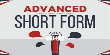 Advanced Short Form I, Sundays @ 5:30-8:30p (2026-4)