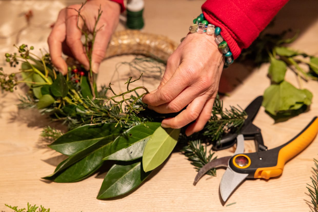 Adventskränze binden