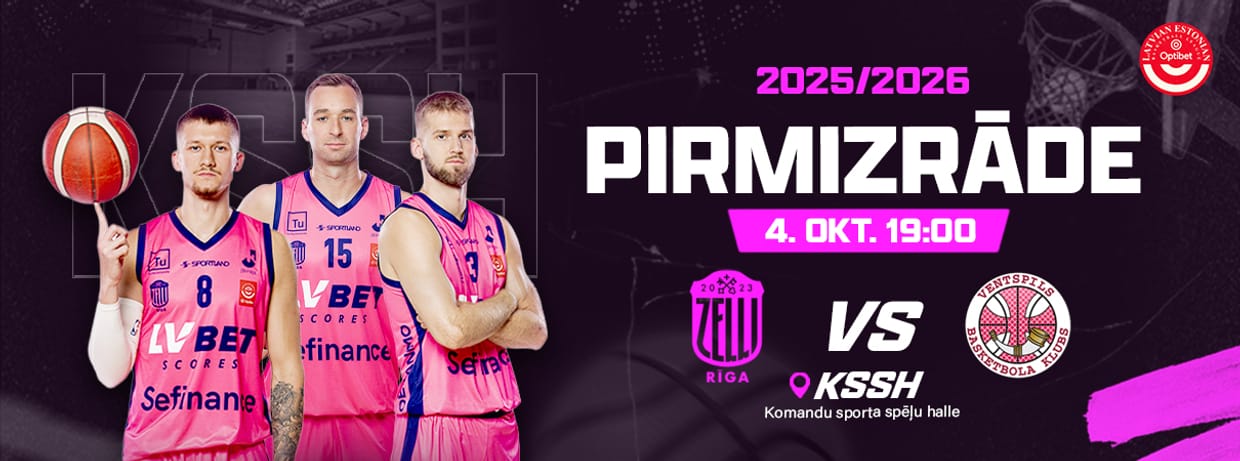 SEZONAS PIRMIZRĀDE: Rīgas Zeļļi vs BK Ventspils
