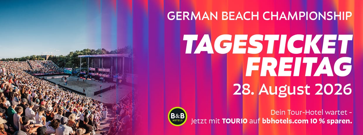 Deutsche Beachvolleyball Meisterschaft 2026 Dortmund | Tagesticket Freitag