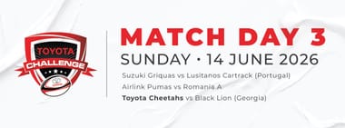 Toyota Cheetahs Match Day 3