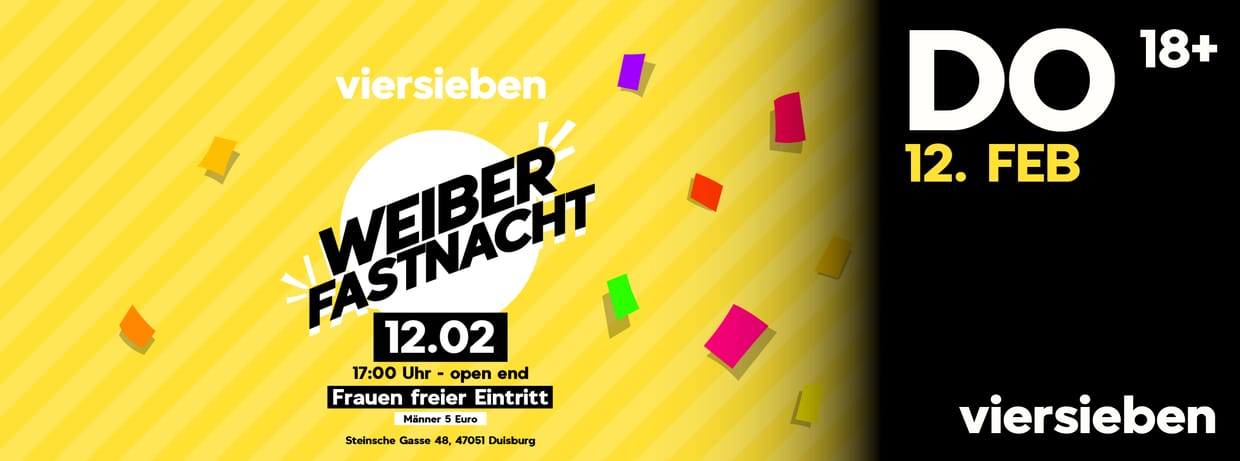 Weiberfastnacht im viersieben • 12.02
