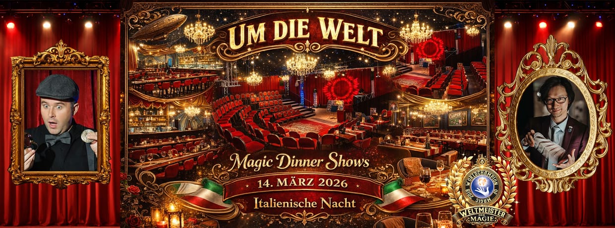 Um die Welt – Dinner Magic Show- 🇮🇹 Italienische Nacht