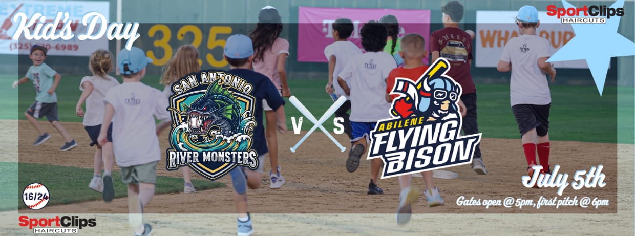 July 5th - San Antonio River Monsters vs. Abilene Flying Bison