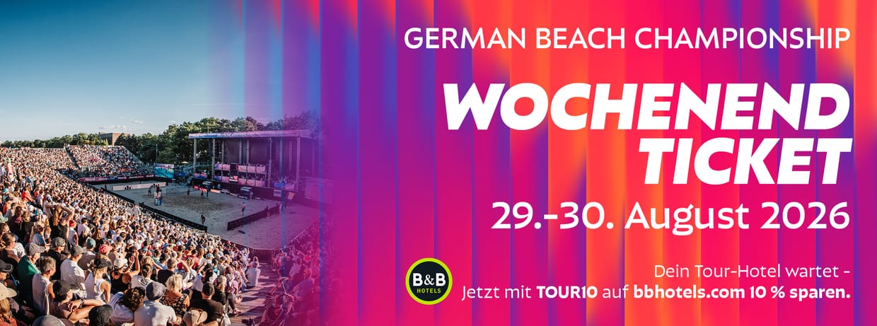 Deutsche Beachvolleyball Meisterschaft 2026 Dortmund | Wochenendticket