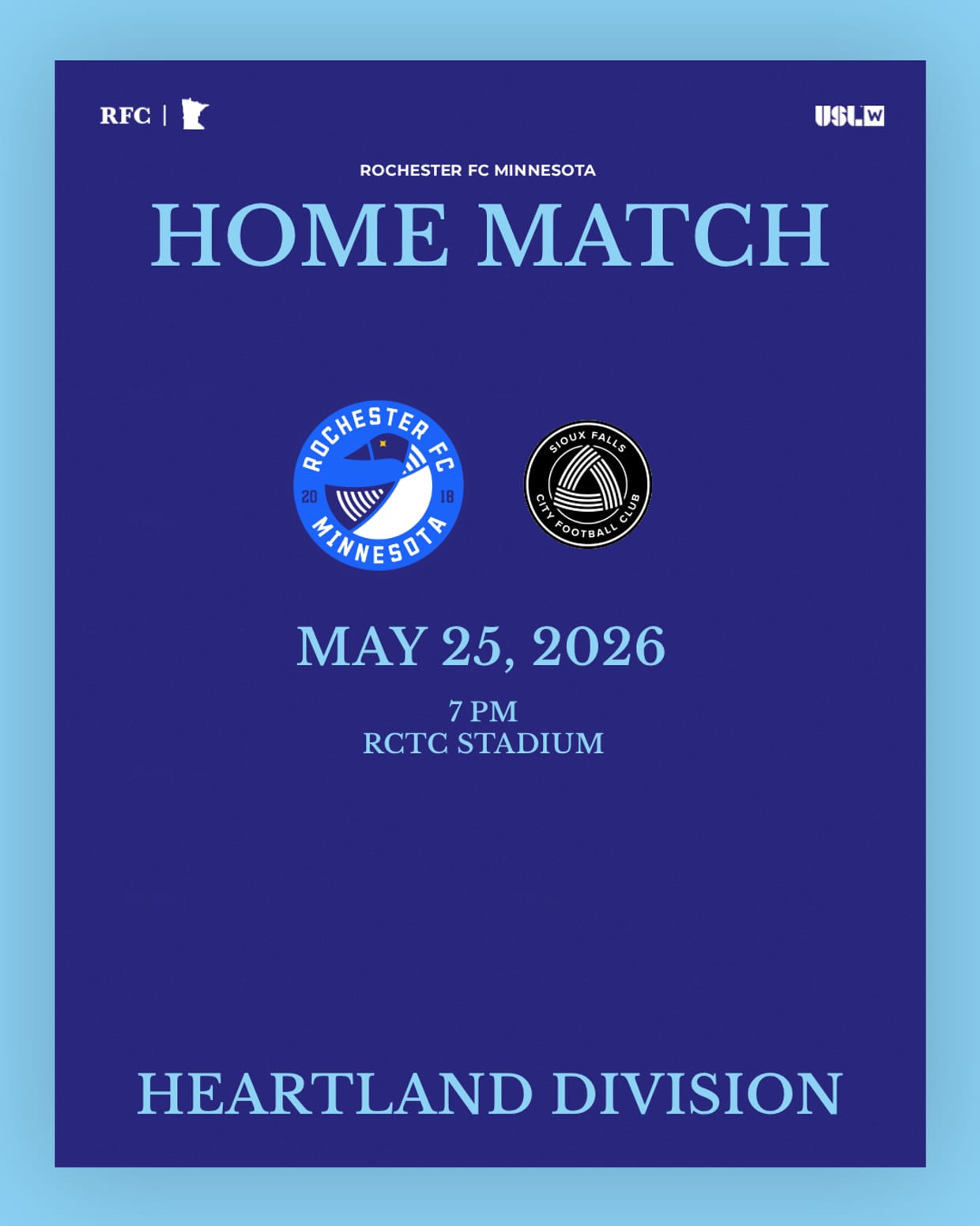 USL W RFC vs Sioux Falls