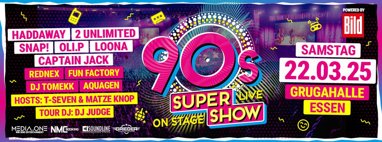 90s Super Show Ruhrgebiet