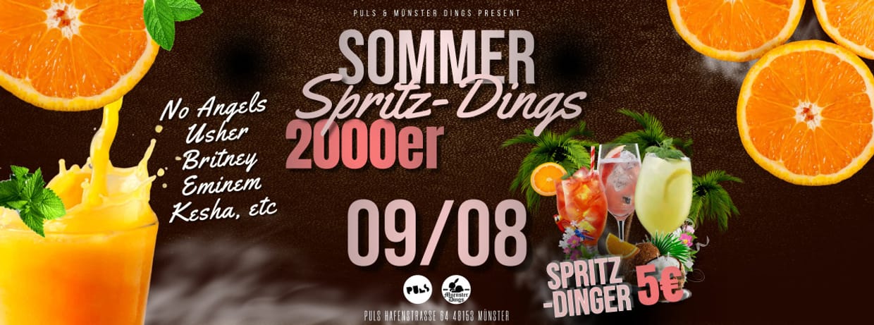 SOMMER SPRITZ DINGS | 09.08. | PULS Münster