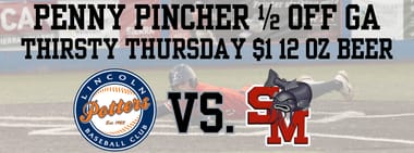Penny Pincher 1/2 off GA & Thirsty Thursday vs. Solano Mudcats