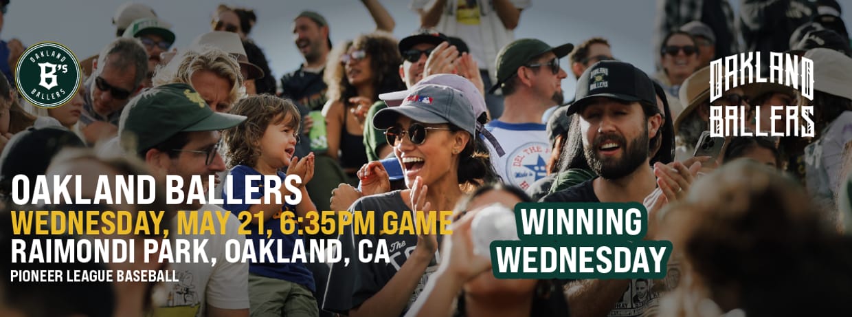 5/21/2025 Oakland Ballers vs. Ogden Raptors, Winning Wednesday Kickoff