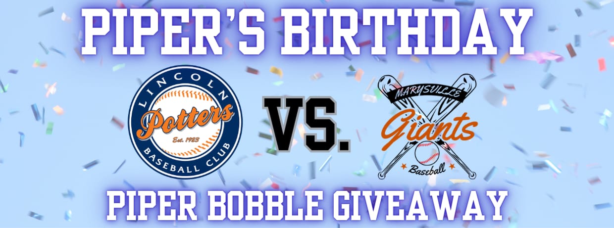 Piper's Birthday w/ Giveaway vs. Marysville Giants