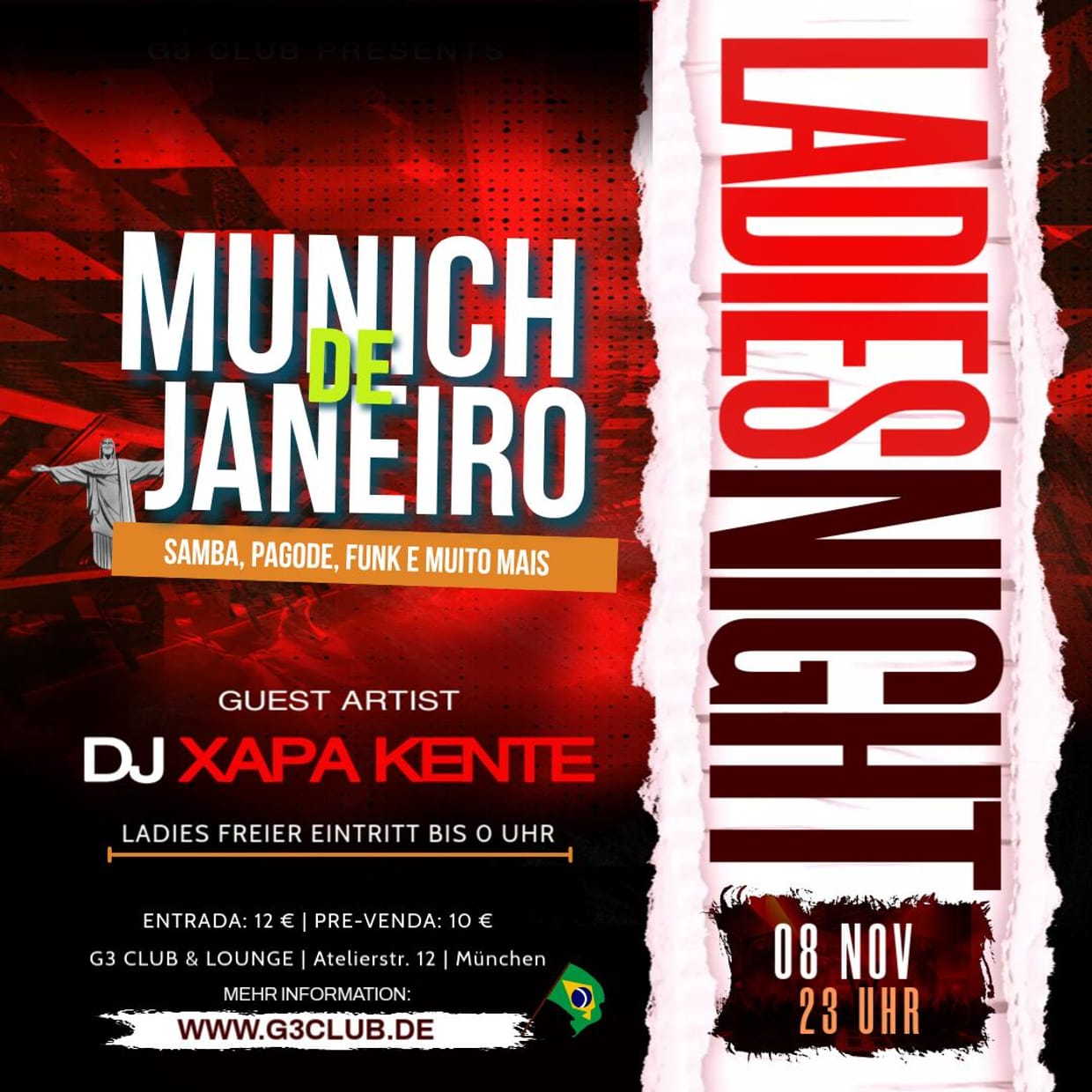 MUNICH DE JANEIRO Ladies Night