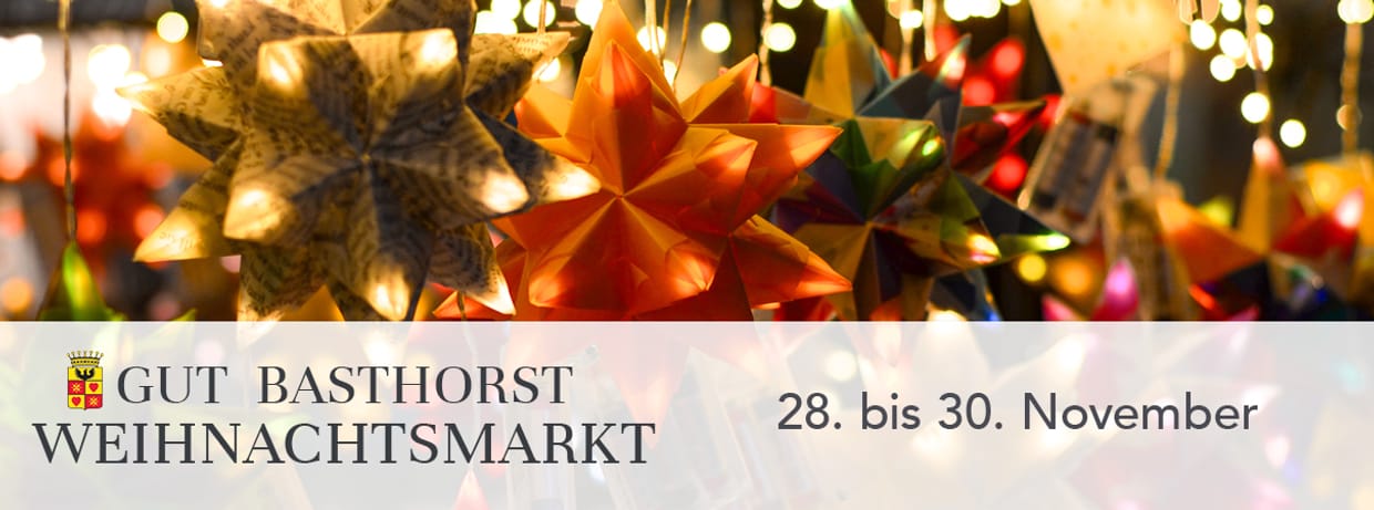 Weihnachtsmarkt Gut Basthorst 28. bis 30. November 2025