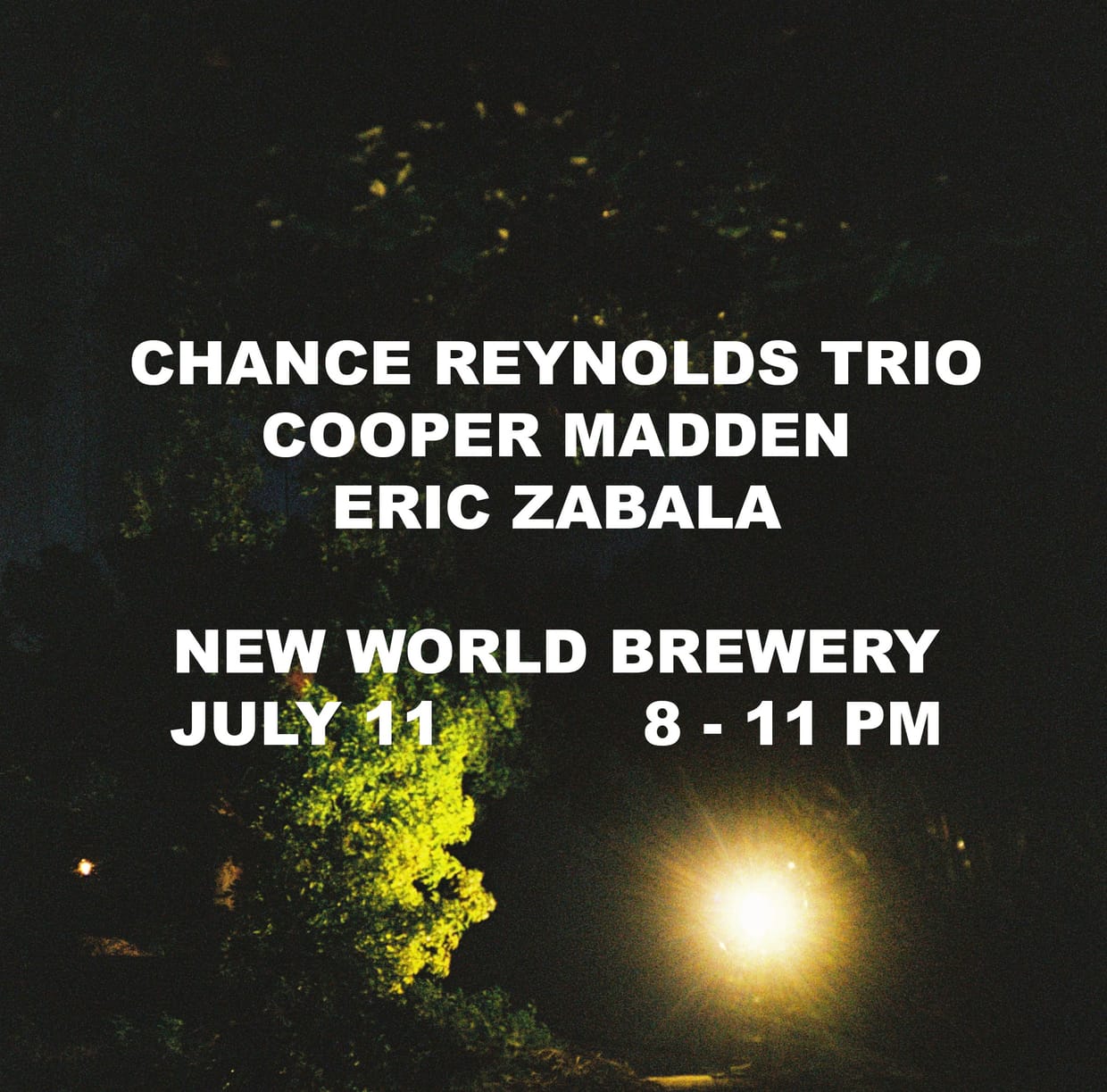 Indie Jazz in the Garden feat. the Chance Reynold's Trio