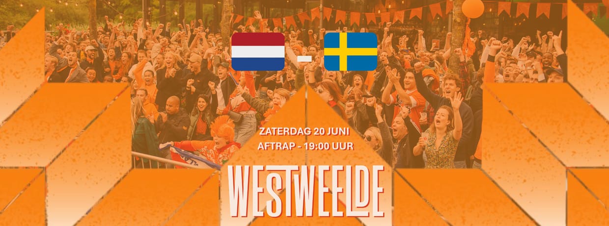 Oranje op Megascherm bij WestWeelde: Nederland - Zweden