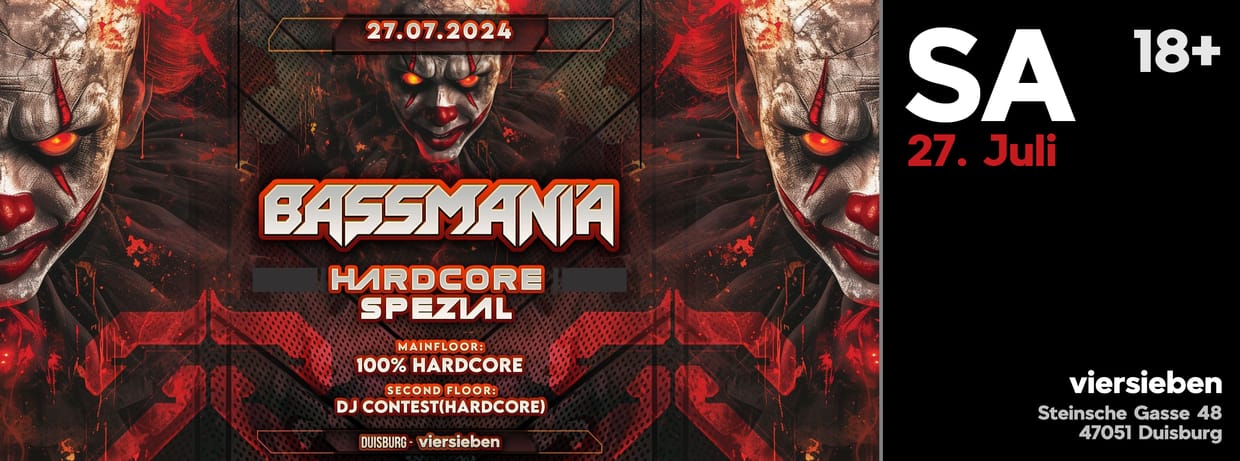 Bassmania Hardcore Spezial • 27.07