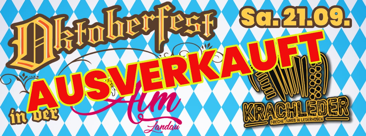 Oktoberfest 2024 - 21.09. mit KRACHLEDER