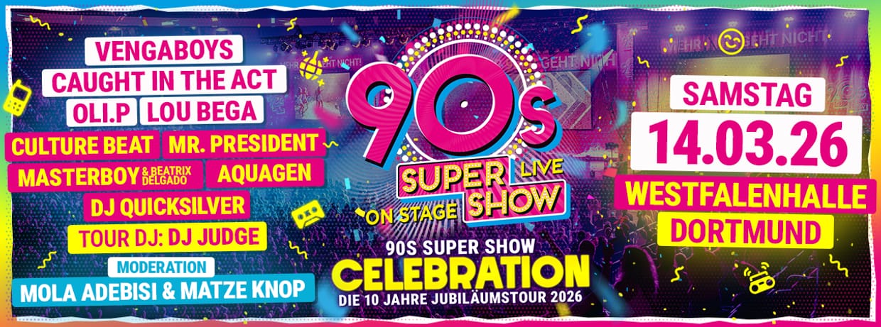 90s Super Show Ruhrgebiet 2026
