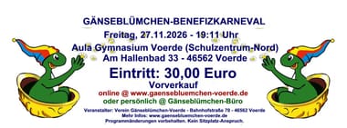 Gänseblümchen-Benefiz-Karneval 2026/2027