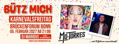 BÜTZ MICH 2027! Karnevalsfreitag im Brückenforum