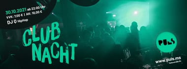 CLUBNACHT | 30.10.2021 | PULS Münster   