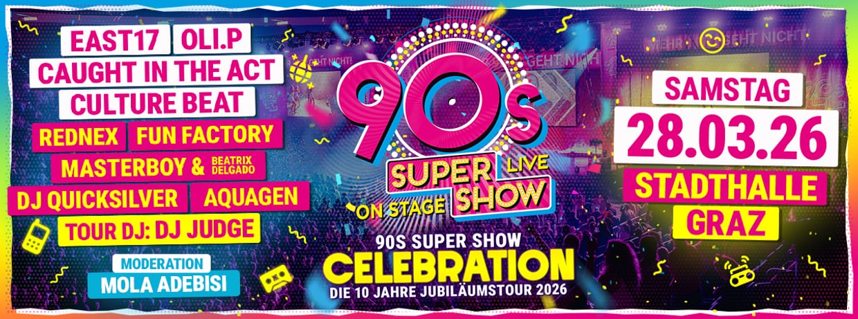 90s Super Show Graz 2026