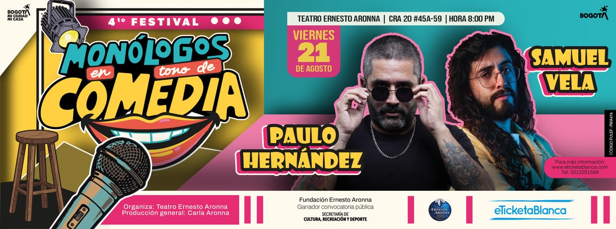PAULO HERNANDEZ - SAMUEL VELA  MONOLOGOS EN TONO DE COMEDIA 