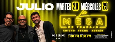 LA MESA DE TRABAJO EN VIVO EN MERO BAR