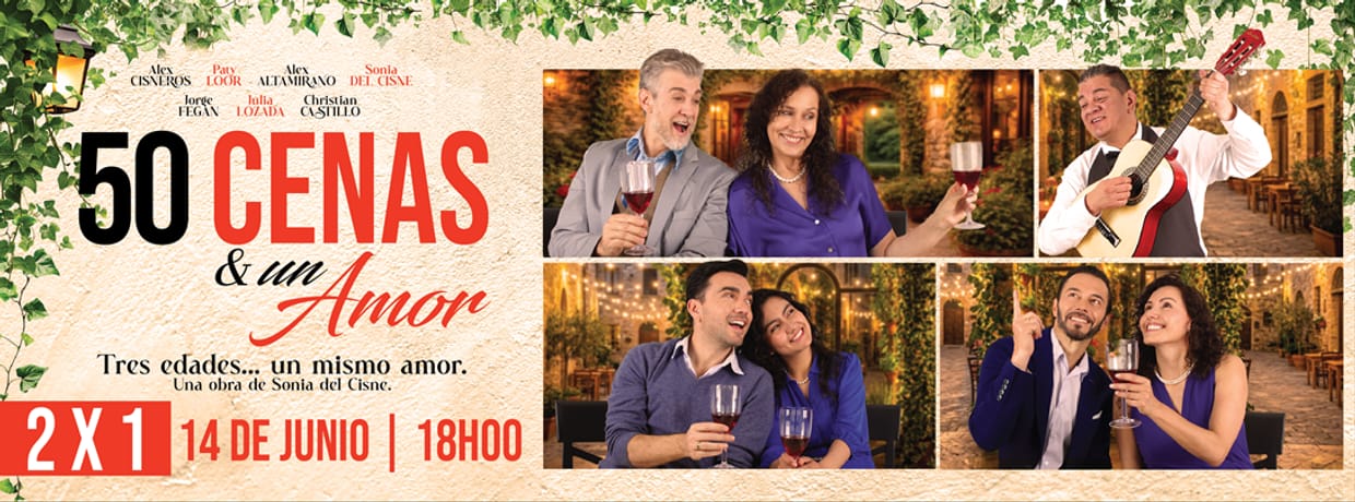 50 CENAS & UN AMOR DOMINGO 14 DE JUNIO | 18:00 PM