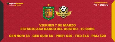 DEPORTIVO CUENCA VS LIBERTAD