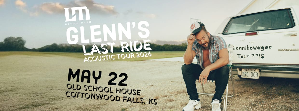 Glenn's Last Ride acoustic tour @ the Old School in Cottonwood Falls