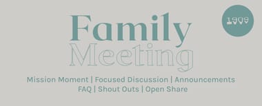 Family Meeting & Member Social (Happy Hour & Game Night)