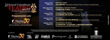 23 FESTIVAL COLOMBIANO DE TEATRO CIUDAD DE MEDELLIN 2024