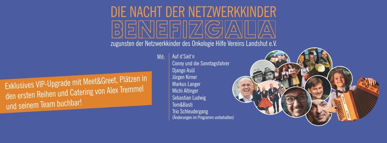 Benefizgala: Die Nacht der Netzwerkkinder