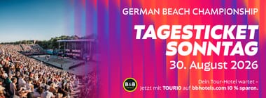 Deutsche Beachvolleyball Meisterschaft 2026 Dortmund | Tagesticket Sonntag