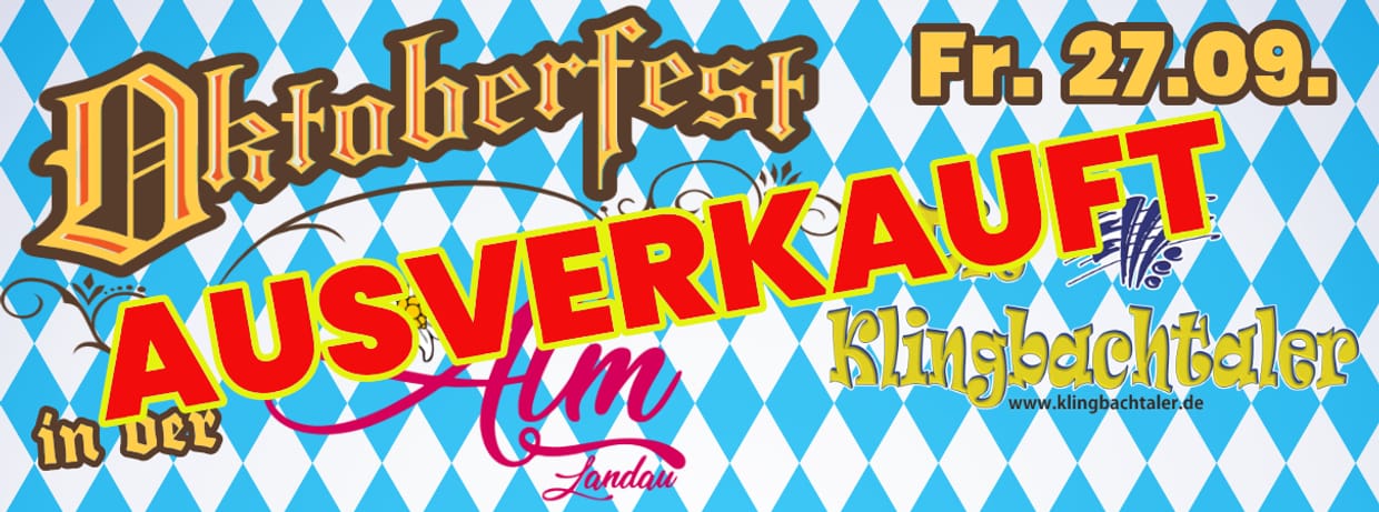 Oktoberfest 2024 - 27.09. mit KLINGBACHTALER