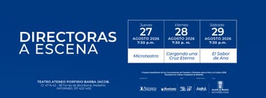 DIRECTORAS A ESCENA ATENEO 2026