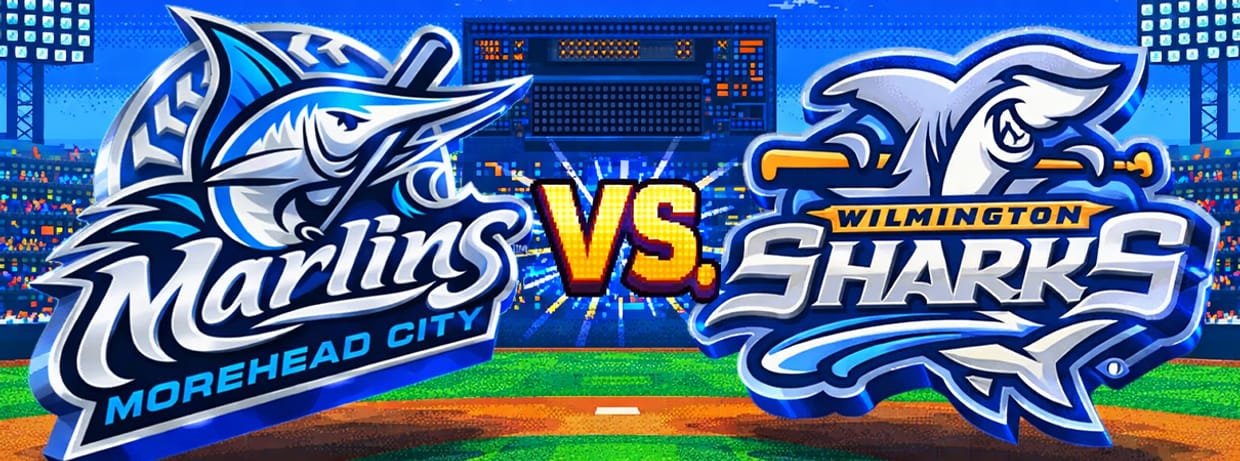 WILMINGTON SHARKS VS. MOREHEAD CITY MARLINS (POST GAME FIREWORKS)
