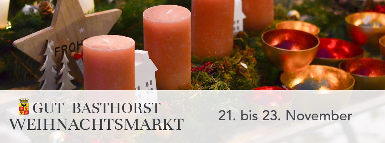 Vorweihnachtlicher Basar Gut Basthorst 21. bis 23. November 2025