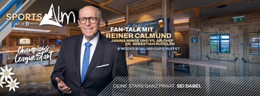 CALLI KOMMT IN DIE SPORTSALM – Prominenter Fan-Talk mit Reiner Calmund, Janina Minge und VfL AR-Chef Dr. Sebastian Rudolph