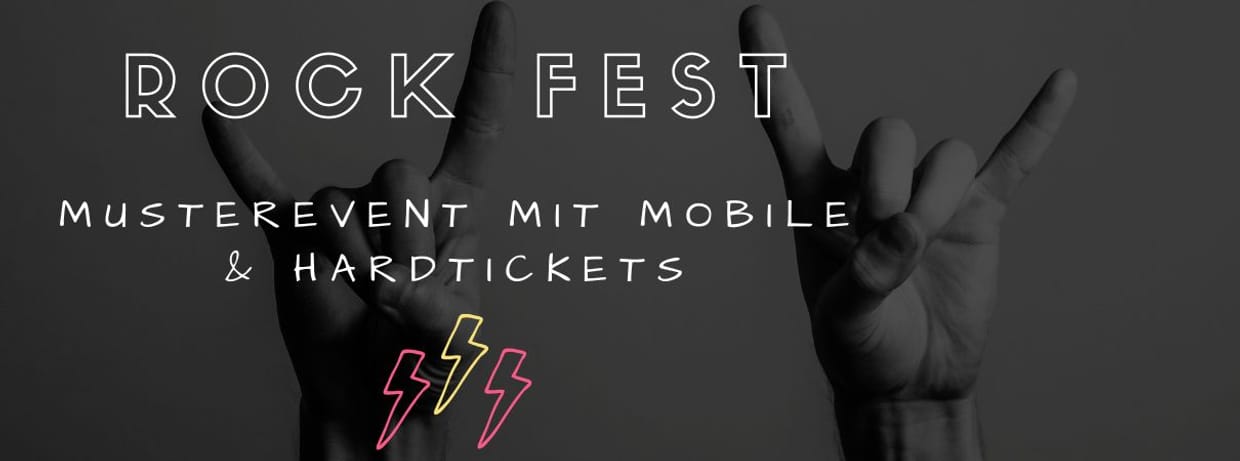 Muster Rockfestival mit Hardticket-Option