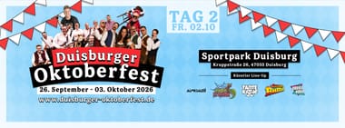 Duisburger Oktoberfest 2026 - Tag 2 • 02.10 mit Tante Käthe & Daniel Hahn